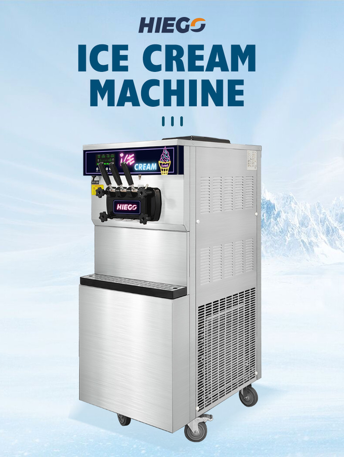 移動式Gelatoメーカーの商業36lホテルの商業アイス クリーム機械 0