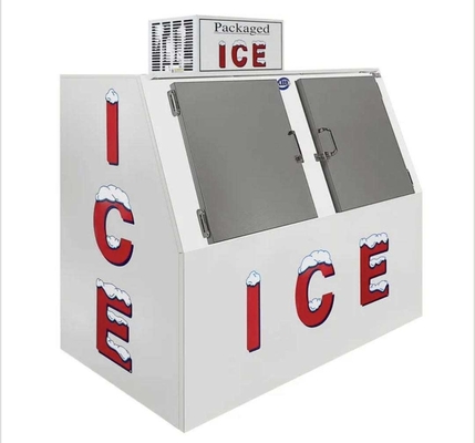 傾けられた前部が付いている袋に入れられた氷の収納用の箱1699Lの氷のマーチャンダイザーのフリーザー