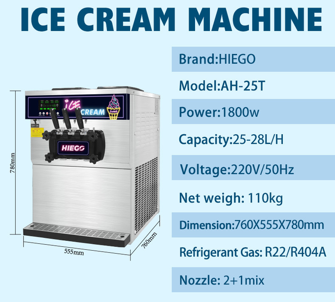 移動式Gelatoメーカーの商業36lホテルの商業アイス クリーム機械 5