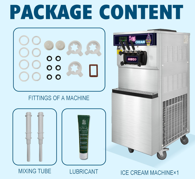 移動式Gelatoメーカーの商業36lホテルの商業アイス クリーム機械 8