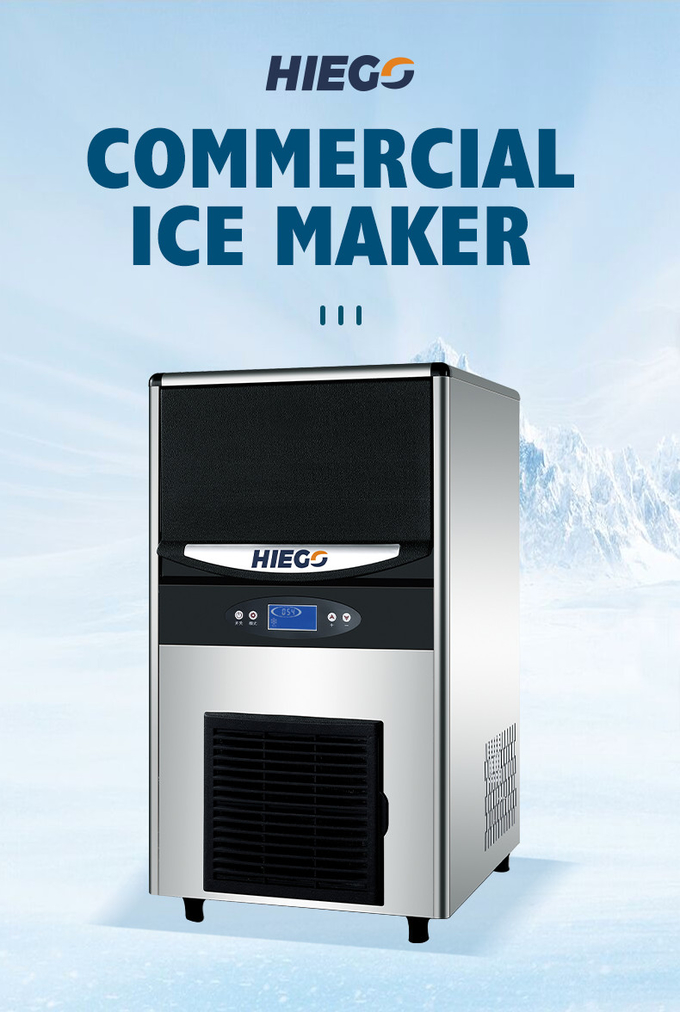 SSのカウンタートップの氷のスコップ40Kg/日が付いている自動製氷機 1