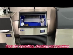 HIEGOの商業氷メーカーはナノの青いライトが付いている空冷の正方形の製氷機械を