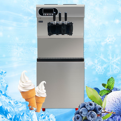 商業アイス クリーム ミキサー 25-28l ヨーグルトの柔らかいアイス クリーム機械床の地位