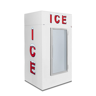 霜取り自動コールドウォール屋外アイスマーチャンダイザーガラスアイスクリームキャビネットステンレススチール