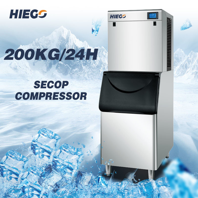 200kg自動製氷機スプリットアイスキューブメーカーマシンR404a空冷
