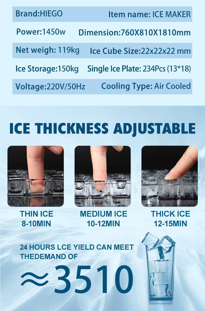 製氷機 250kg 業務用キューブ製氷機 携帯用製氷機 7