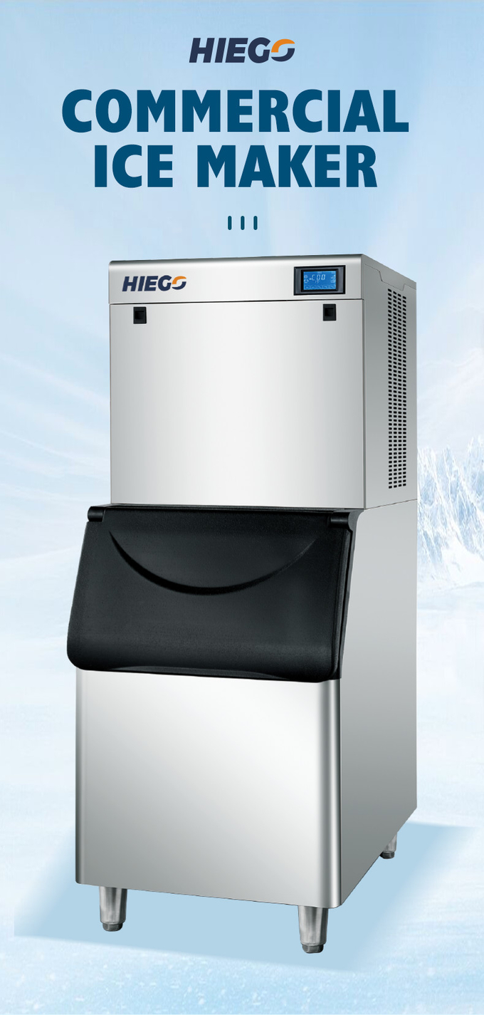 空冷の300KG輸入された圧縮機が付いている自動製氷機 0