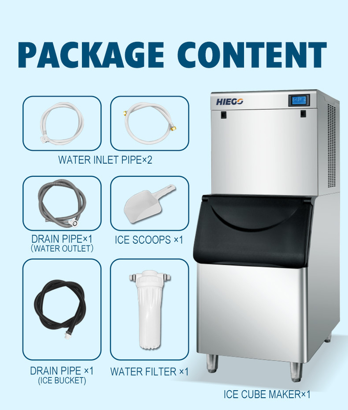空冷システムおよび販売法の氷が付いている400kg/日のアイス・キューブ メーカー機械 9