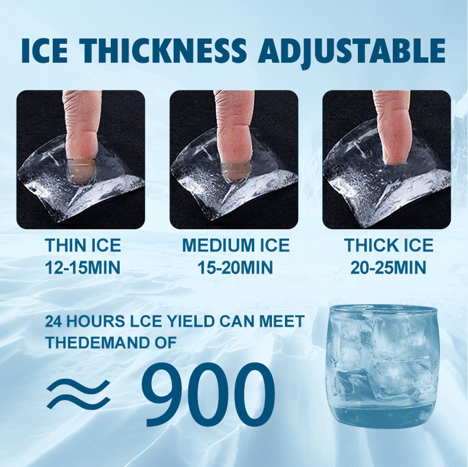 150lb 三日月形の製氷機の氷、大箱 70lb が付いている立方体の商業製氷機 2