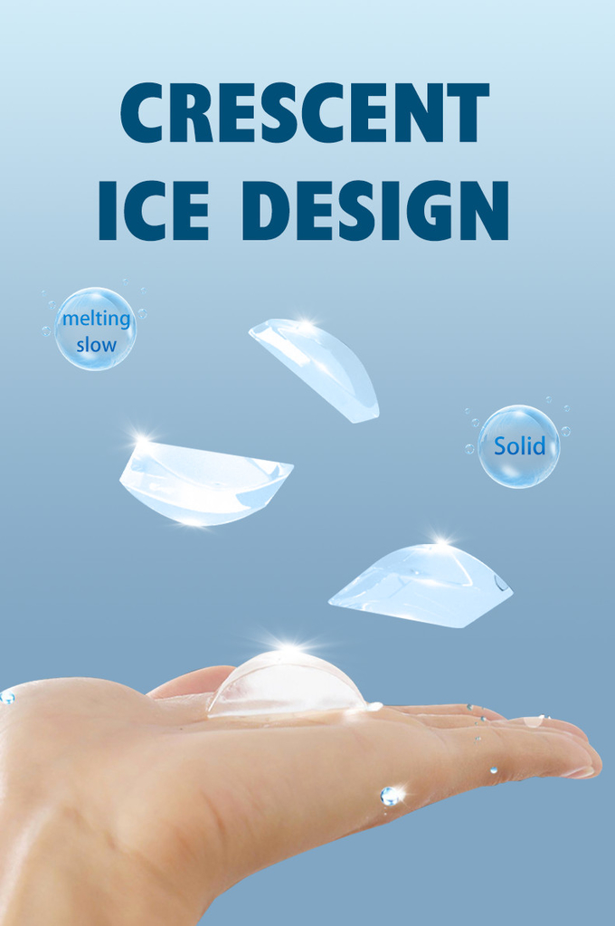 150lb 三日月形の製氷機の氷、大箱 70lb が付いている立方体の商業製氷機 0