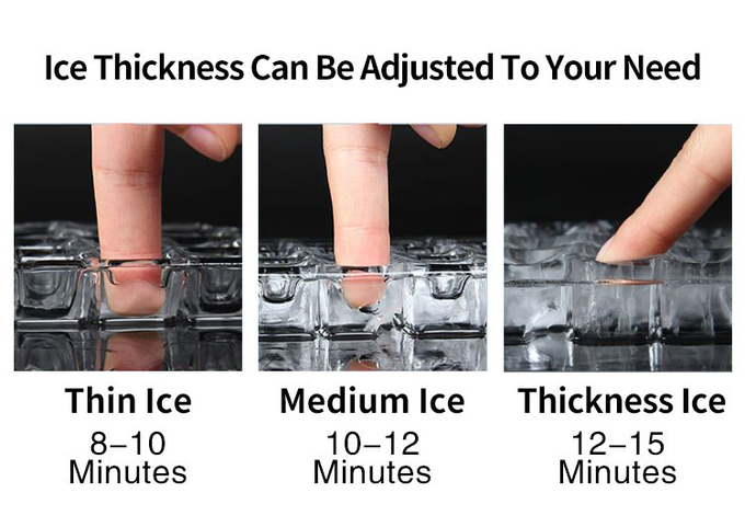 タイマーは1日あたりの銀製の自動氷の創作者の普通サイズ1000KGを可能にした 0