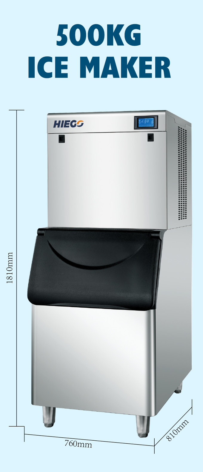 500kg冷たい飲み物の勝者のための自動角氷機械明確な製氷機 6