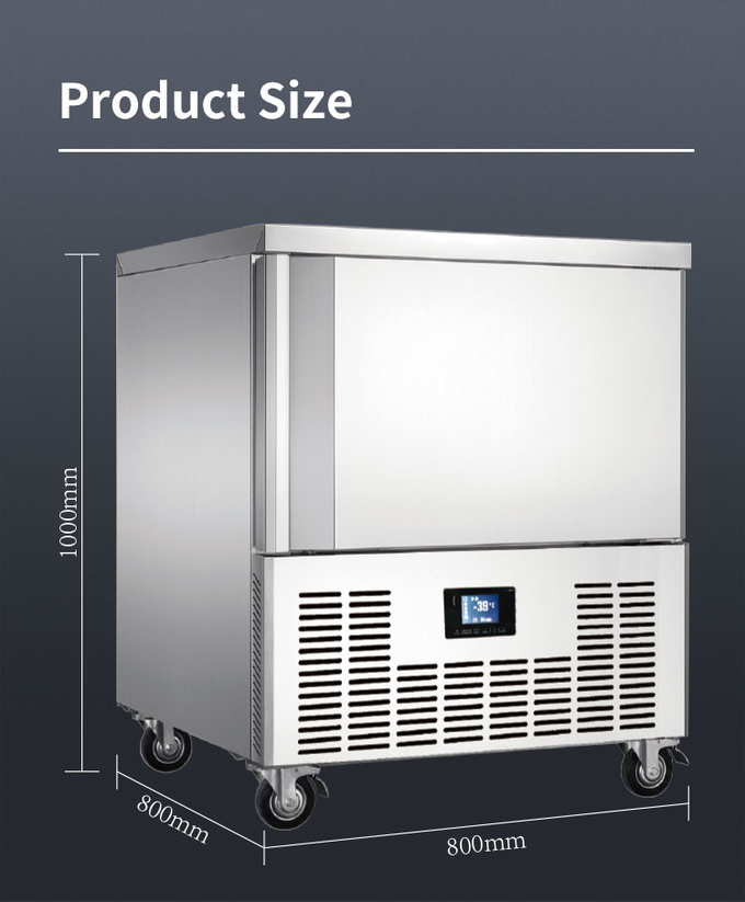 商業用食品送風チラーを急速に凍結するステンレス鋼の送風冷凍庫のスリラー 4
