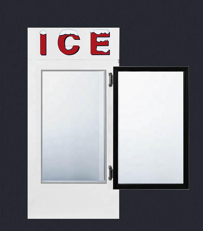 空冷ガラス ドア アイス マーチャンダイザー ステンレス鋼 850l アイス クリームの陳列ケース 4
