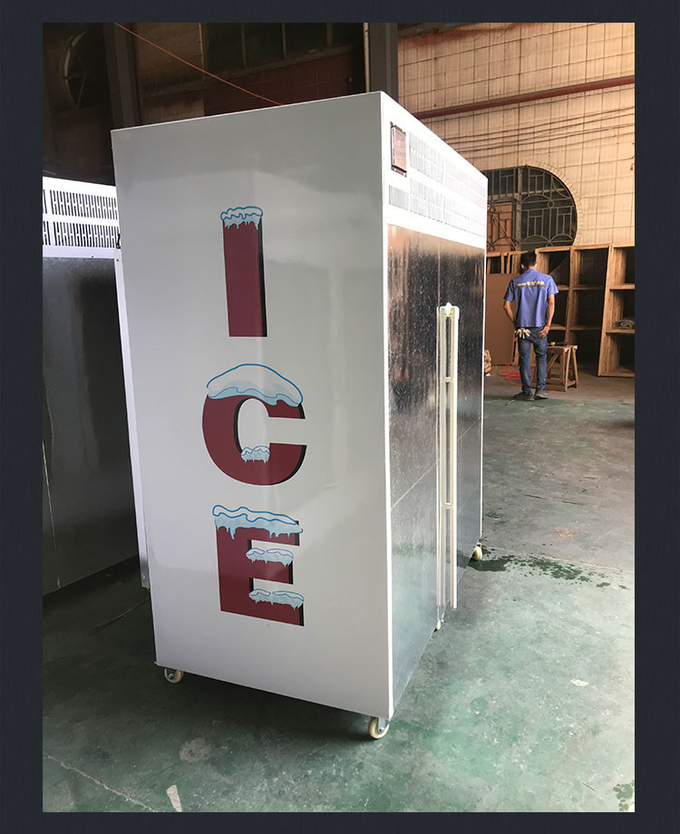 冷たい壁システム屋外の氷のマーチャンダイザーの氷の収納用の箱R404a 6