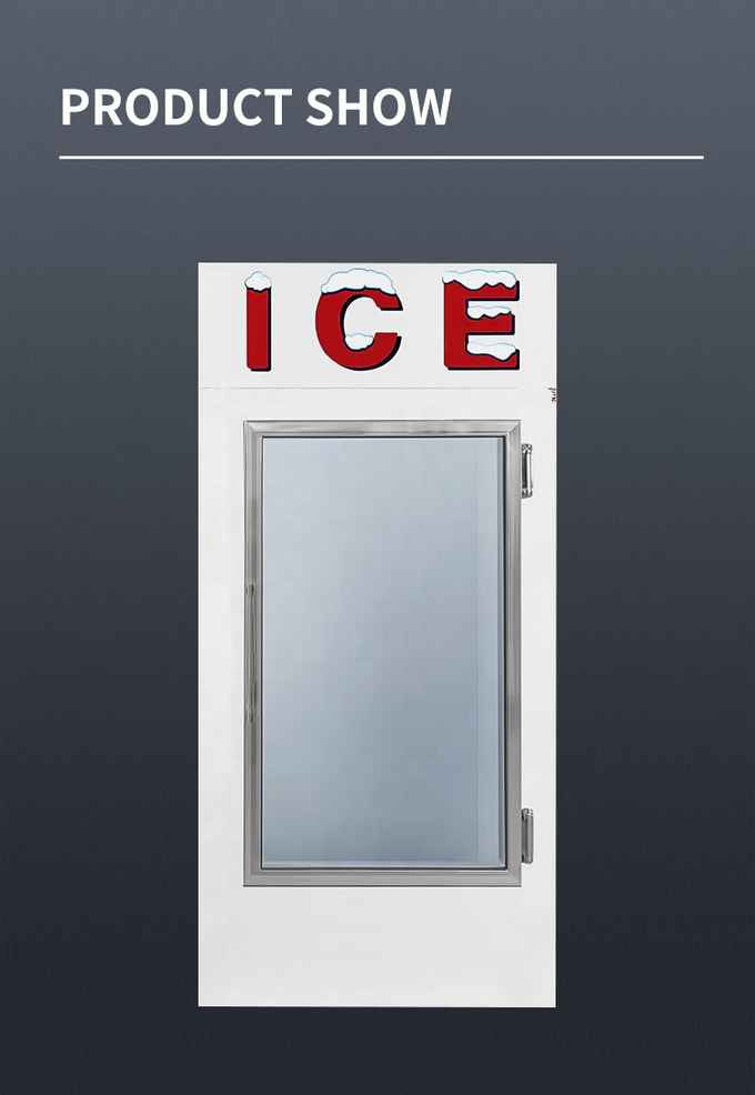空冷ガラス ドア アイス マーチャンダイザー ステンレス鋼 850l アイス クリームの陳列ケース 3