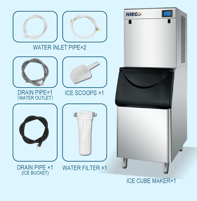 200KG /24Hの商業三日月形の製氷機の自動三日月形の氷メーカー機械 12