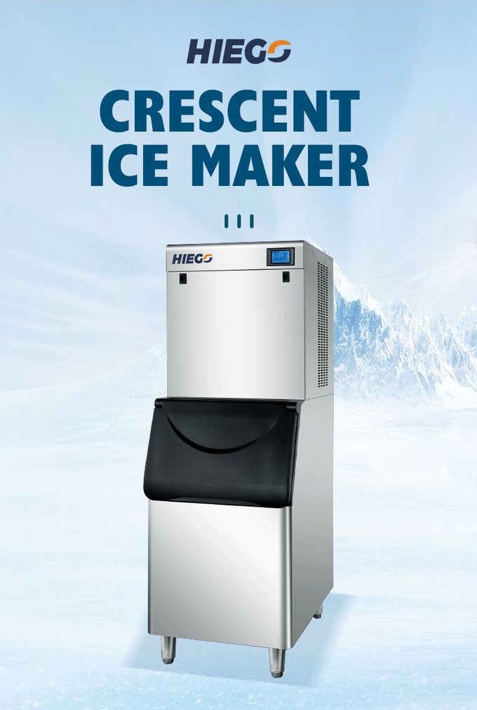 200KG /24Hの商業三日月形の製氷機の自動三日月形の氷メーカー機械 2